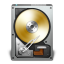 HD Open Drive Golden Icon 64x64 png